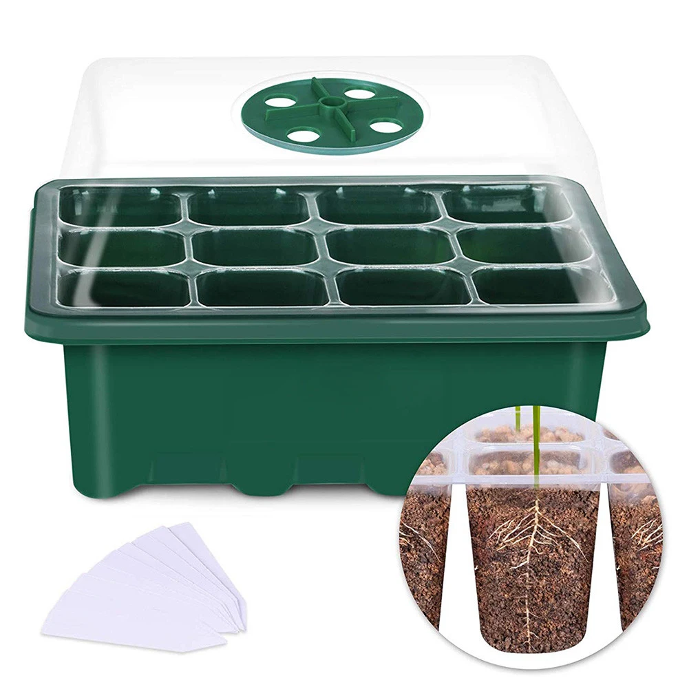 12 Checkered Nursery Pots Plant Seed Growth Box Tray Inserted into the Breeding Nursery Pot，robot Vacuum Cleaner