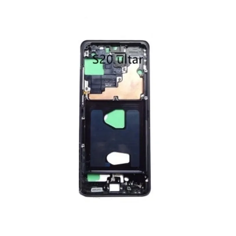Pop 10Pcs Middle Frame Housing For Samsung Galaxy S20 Plus / S20 Ultra S20 FE LCD Front Frame Chassis With Small Parts+ Side But
