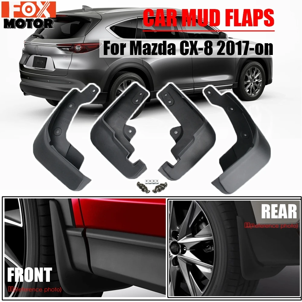 OE Styled Molded Car Mud Flaps For Mazda CX-8 CX 8 CX8 2017 -on KG Mudflaps Splash Guards Flap Mudguards Car Styling 2018 2019