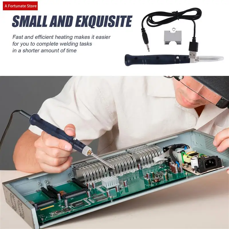 

5V USB Soldering Iron Professional Electric Heating Tools Rework With Indicator Light Handle Welding BGA Repair-A78G