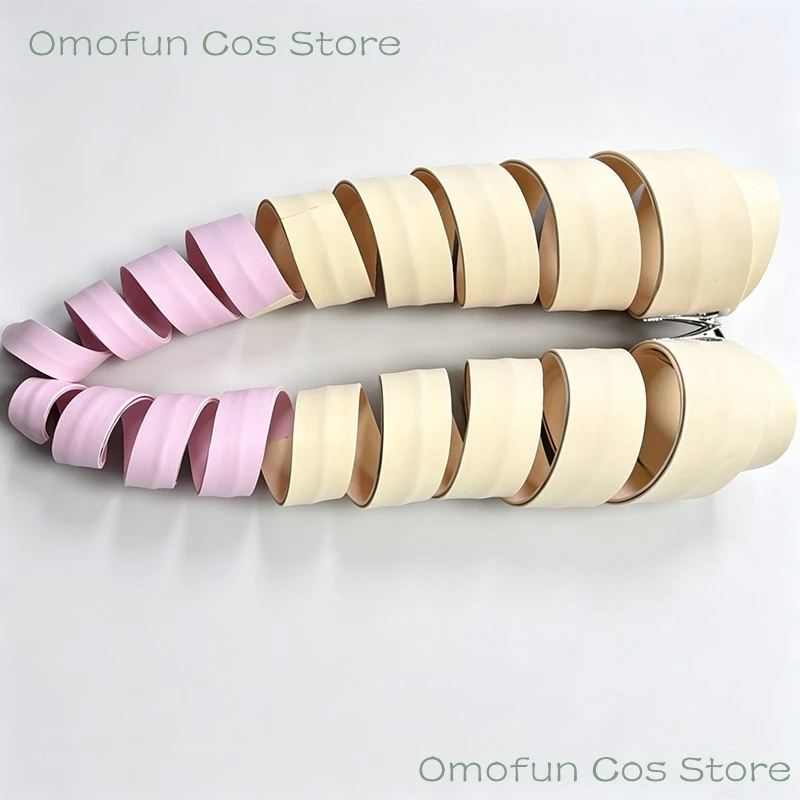 Re0 Beatrice Cosplay Wig Styleable Handmade ‌Spiral‌ Ponytail Hair Diy Material Props Set Cosplays Customized Halloween view 3