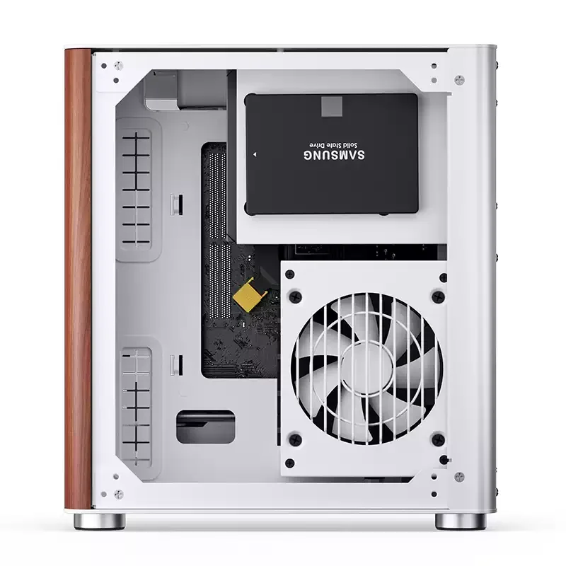 JONSBO TK-0 TK-1 TK-3 White Aluminum Alloy Sea View PC Case Curved Tempered Glass Chassis Support BTF Back Connect Motherboard G