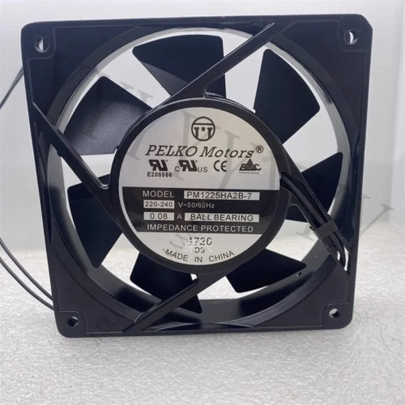 

PELKO Motors PM1225HA2B-7 220V-240V 0.08A 120*120*25MM Cabinet Cooling Fan