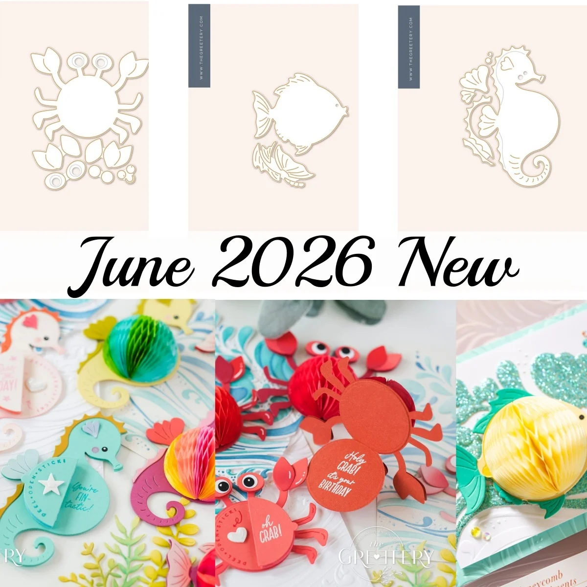 

Sea Crab Seahorse Fish Metal Cutting Dies for DIY Making Card Scrapbook Embossed Paper Album Craft Supplies Template Decoration
