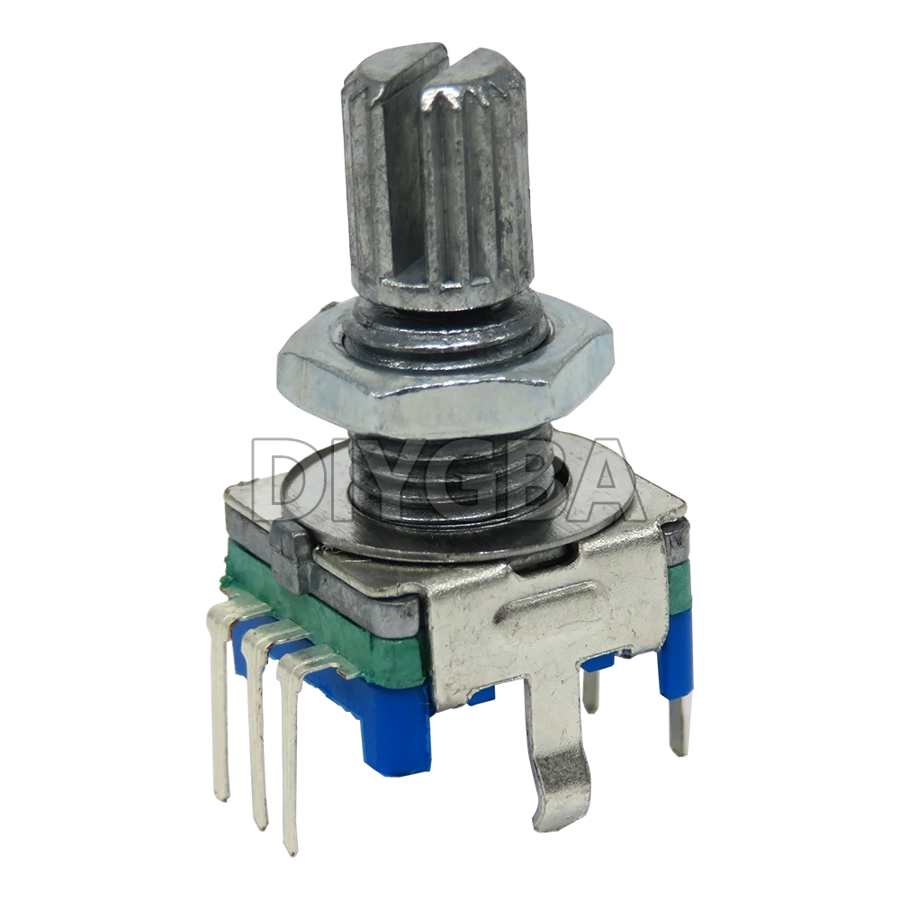 10PCS Half / Plum Axis Rotary Encoder, Handle Length 5Sets 15mm 20mm Code Switch/ EC11/ Digital Potentiometer With 13/15*17 Cap