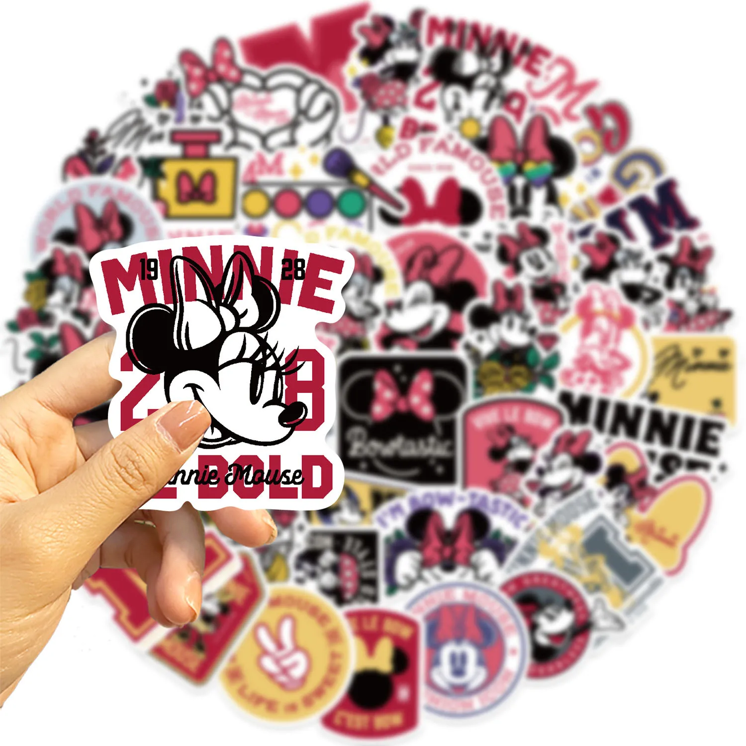 10/50PCS Disney Movie Mickey Minnie Graffiti Stickers Cute Cartoon decalcomanie Laptop Skateboard guardaroba impermeabile Sticker Toys