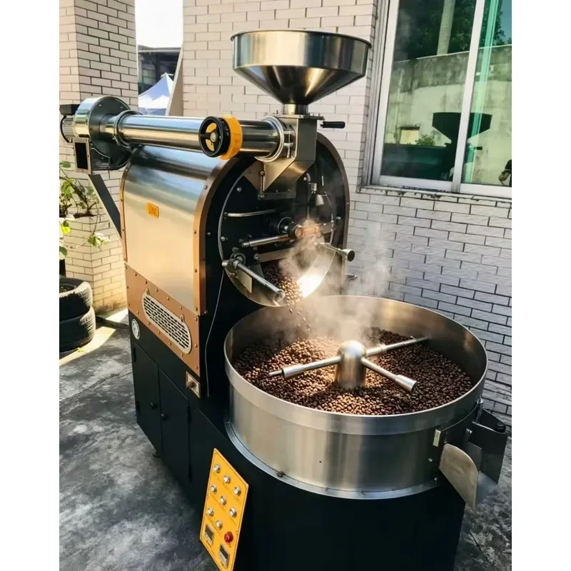 Private Hobby Coffee Drum Roaster, Full Stainless Steel Build, 600g Individual Batch Small Roasting Equipment