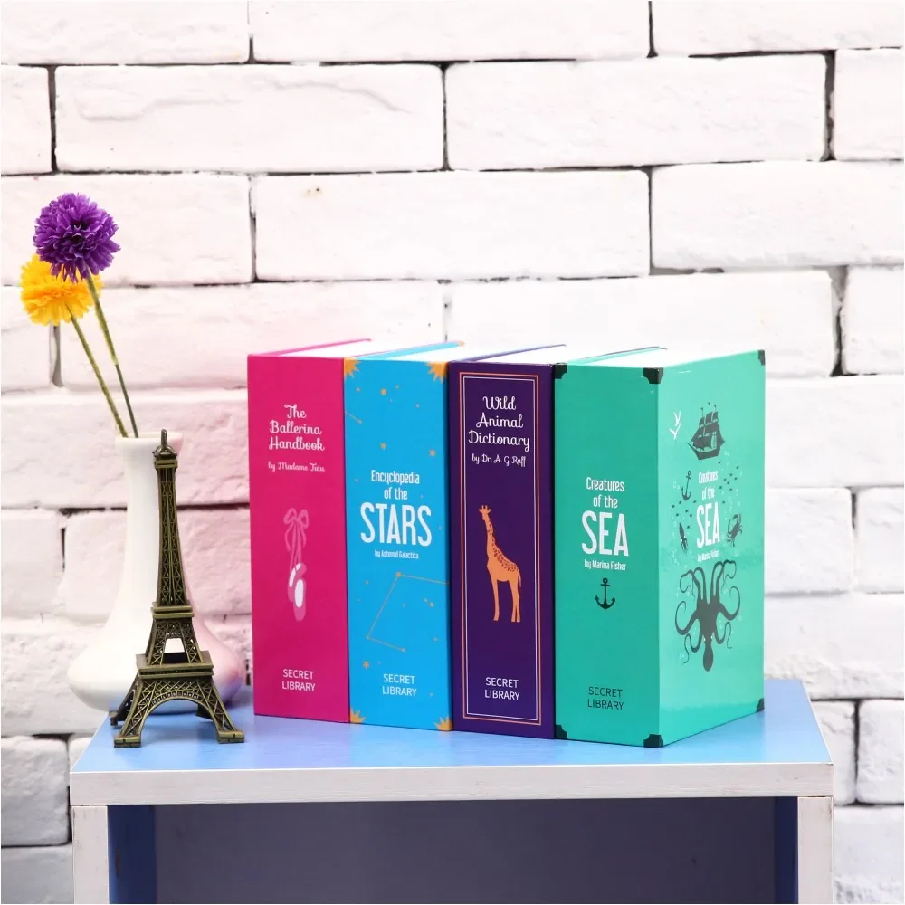 

Book Secret Hidden Security Safe Lock Cash Money Jewellery Locker Box M Size 2 Models (Security Code or Key) for Choice