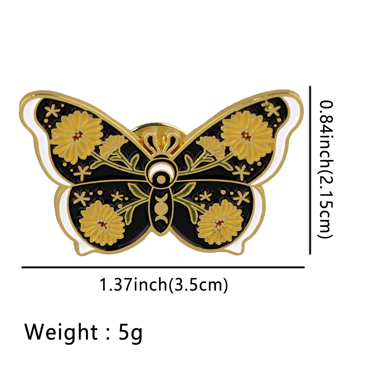 Butterflies Pin Enamel Pin Women's Brooch Backpack Jeans Jackets Badges Brooches for Clothing Badges Adorn Jewelry Accessories