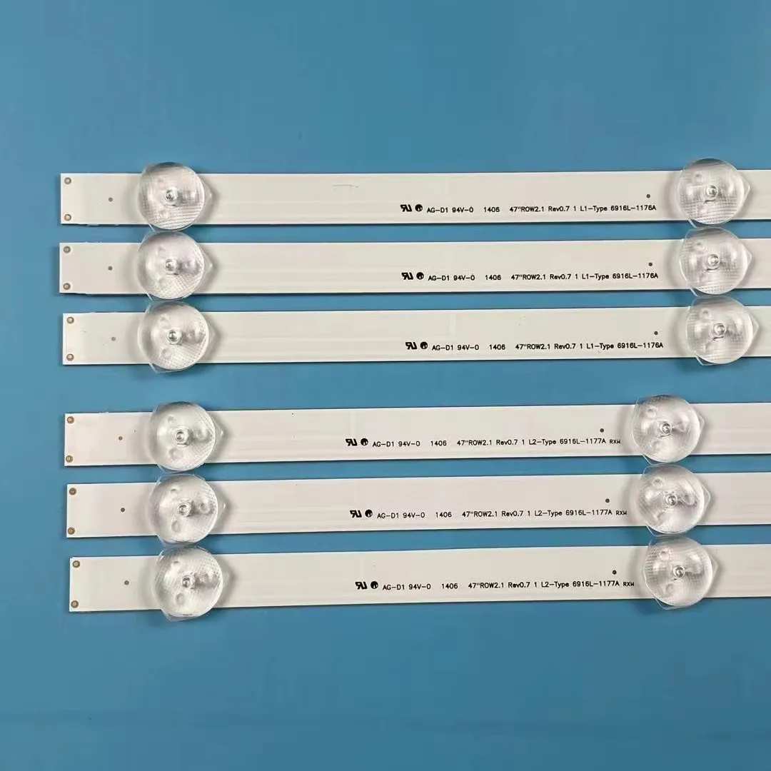 120pcs/10set LED Strips Bars for 47LN5400-CN 47LP360C-CA 47LN519C-CC 47LN5790 47LN5750 47LN5700 47LN5200