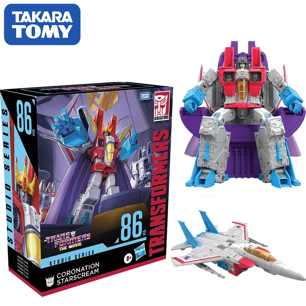 

Original Stocked Takara Tomy Transformers Studio 86 Starscream Leader Class Collectible Model Toys Action Figures Gifts for Kid