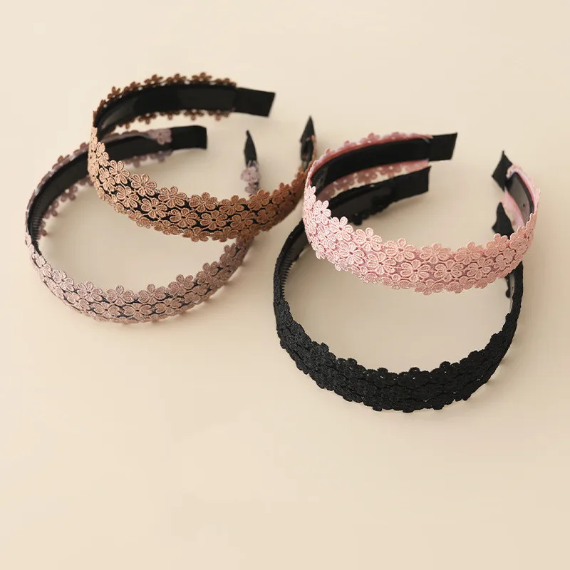 

2023 New Vintage Fashion Floral Hairband Girls Simple Casual Headband Hair Accessories