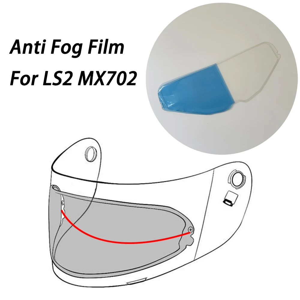 Helm Visier Film Anti Nebel Fit für LS2 MX702 Objektiv Anti Nebel Film Motorrad Helm Zubehör