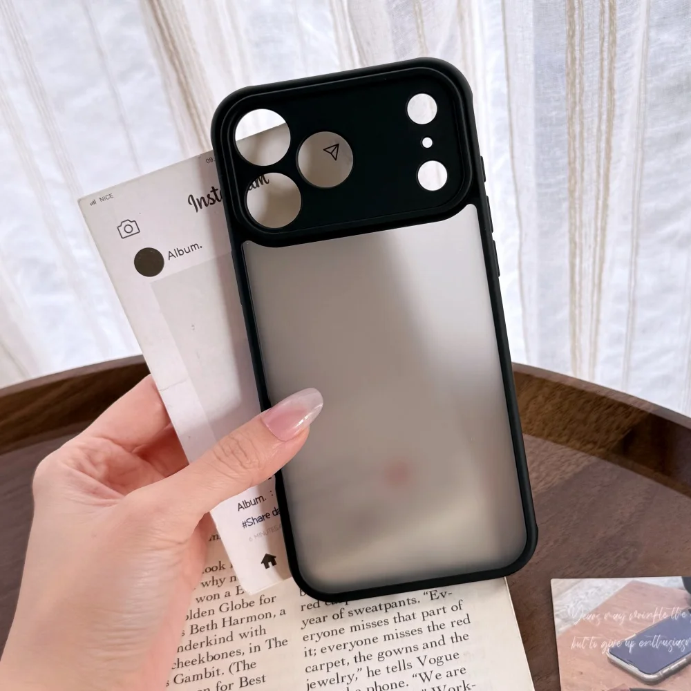 Hard Armor Matte Clear Case for iPhone 17 Air 16 15 14 13 12 Pro Max 11 16Plus 16E SE4 17Promax Original Shockproof PC Cover