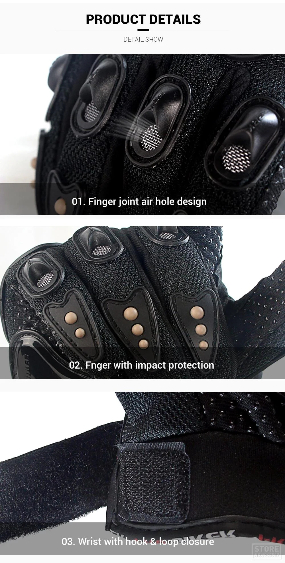 Motorrad Handschuhe Winddicht Wasserdicht Guantes Moto Männer Motorrad Reiten Handschuhe Touchscreen Moto Motocross Handschuhe Winter – Detail 32