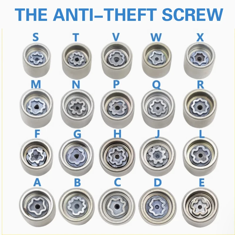 For Audi A3 A4 A5 A6 A8 Q3 Q5 Q7 Tire anti-theft screw socket disassembly tool key