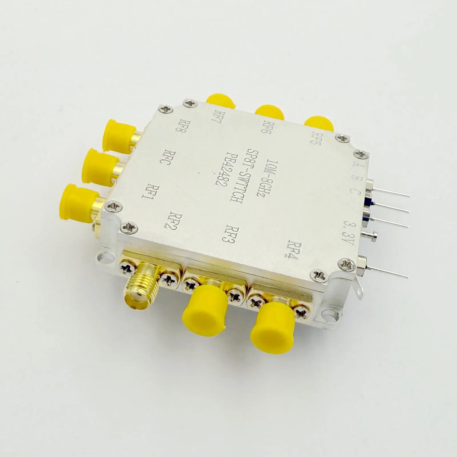 PE42482 RF Switch Module 10MHz-8GHz Single-pole Eight-throw Low Insertion Loss RF Switch with S MA Female Connector