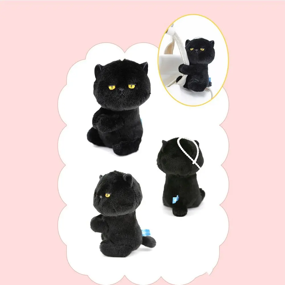 พวงกุญแจตุ๊กตาแมวการ์ตูนน่ารักแบบนุ่ม