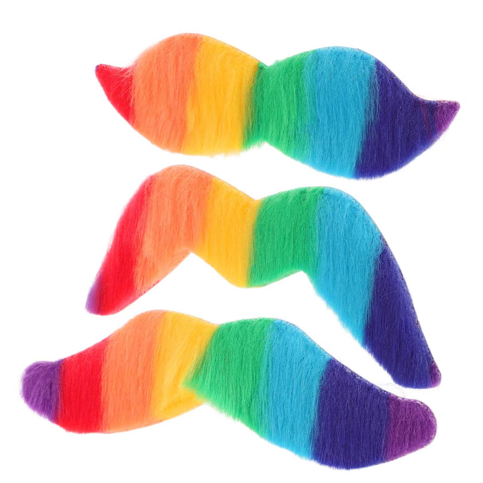 

1 set 1 Set Colorful Mustache Party Costume Fake Beard Stickers For Halloween Festival Mardi Gras Masquerade Pirate Detective