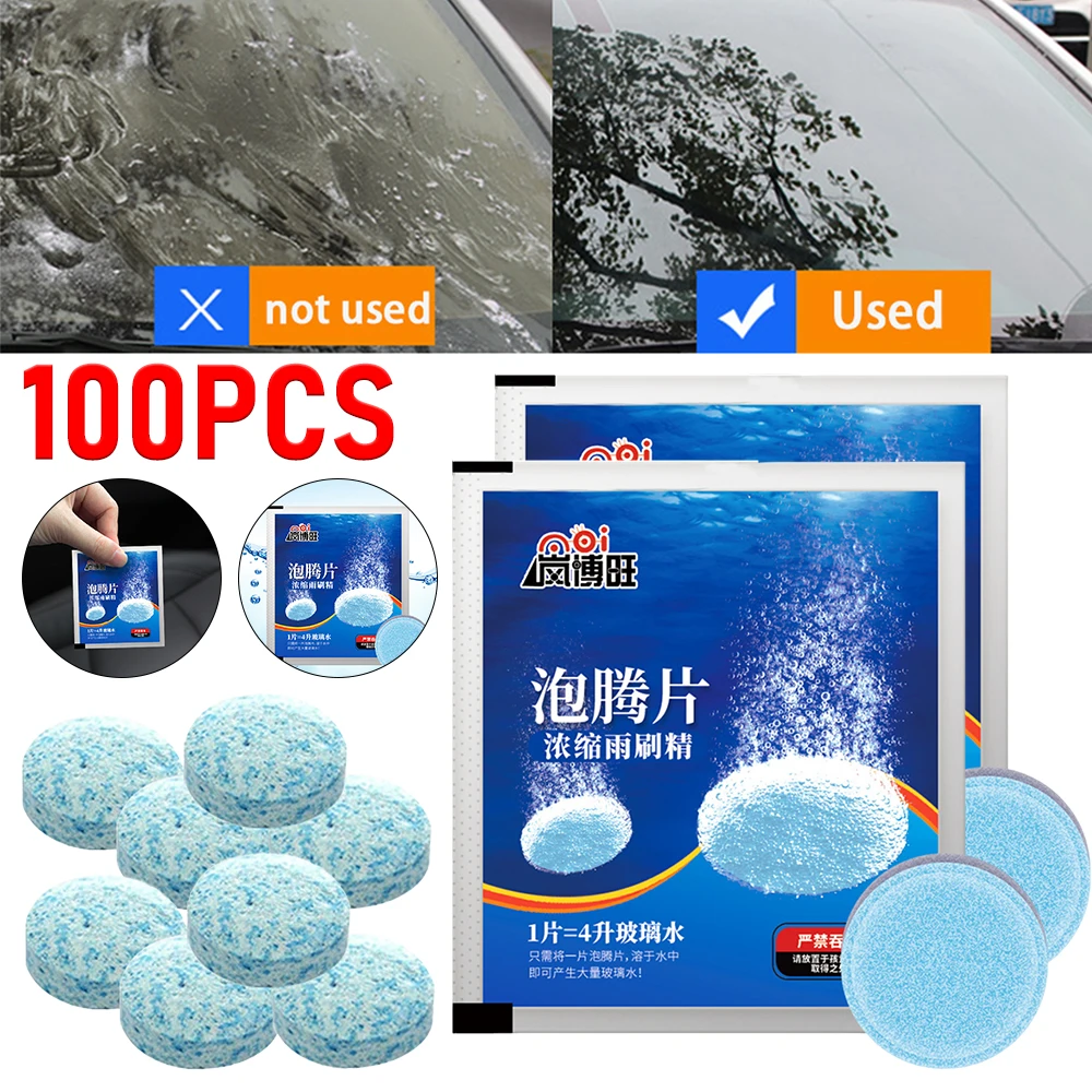 

Стеклоочиститель для автомобиля, твердый очиститель стекла, в гранулах