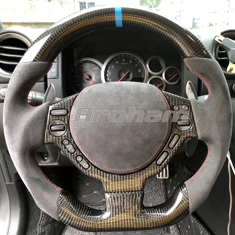 Carbon Fiber Steering Wheel Upgraded Customized 2009 2010 2011 2012 2013 2014 2015 2016 2017 For Nissan GTR R35