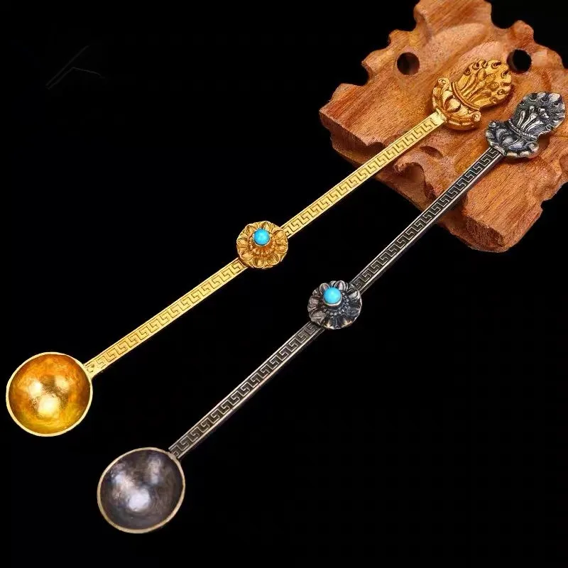 Tiban קטורת נחושת טהורה אספקה כלי בית מלאכה קישוט מקורה מקדש buddha אש עבור קטורת כלים