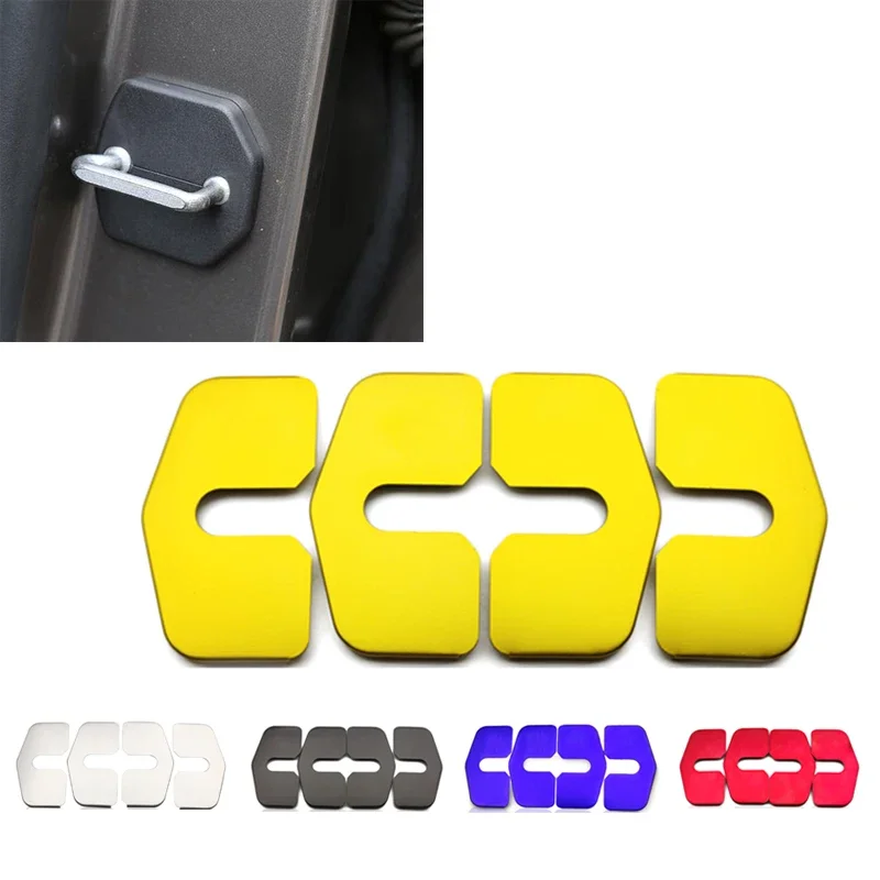 4pcs Car Exterior Door Lock Protection Cover for Vauxhall VXR Astra Insignia Opel Opc Builk Saab 95 Car Styling Decoration Parts