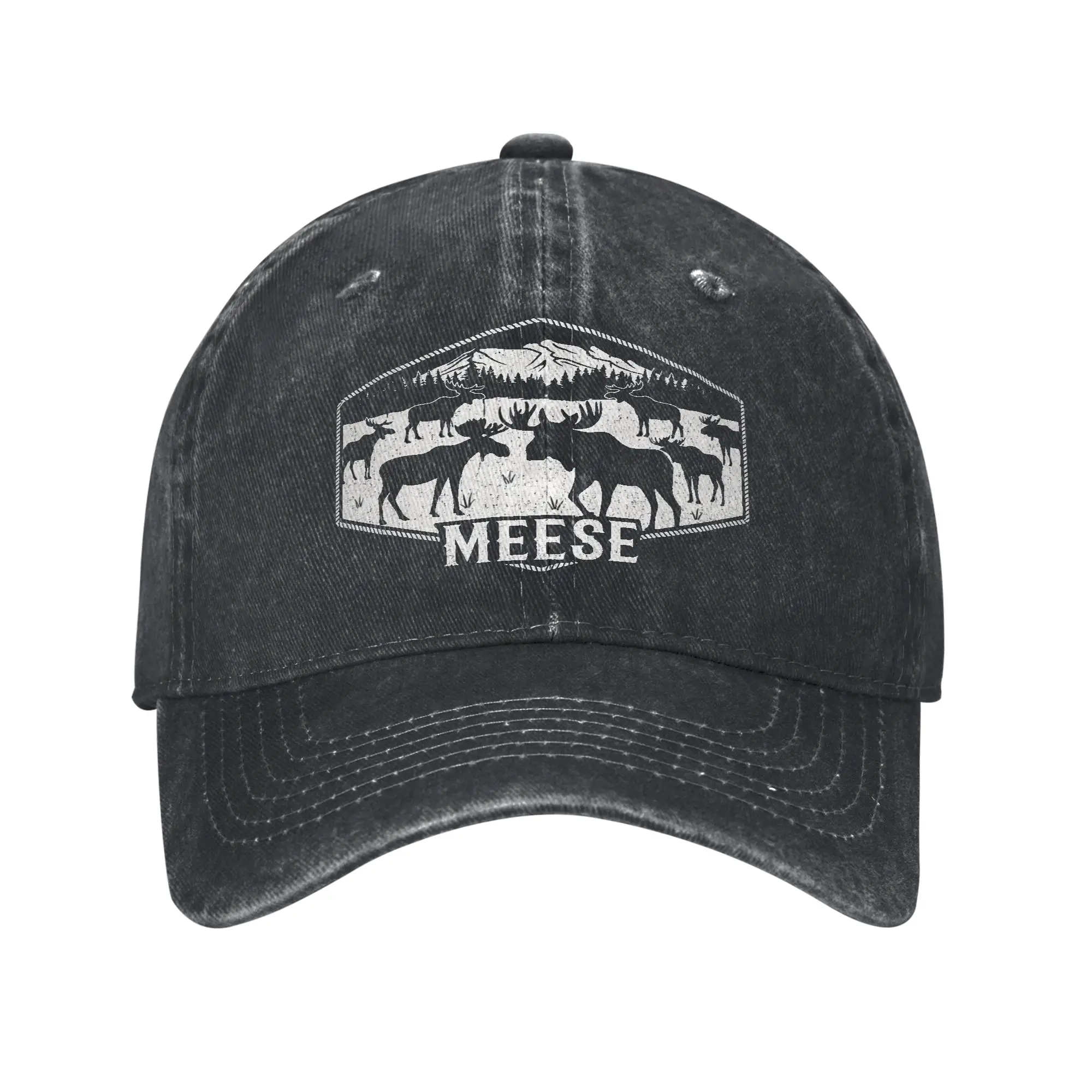 Funny Moose Humor Camping Wildlife Outdoor Nature Cap  Unique Baseball Cap Hats Visor Protection Snapback Cotton tops gorras