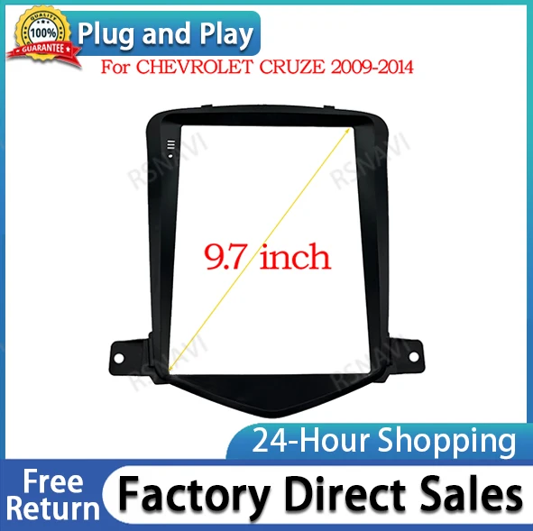 

9,7 дюймов для Chevrolet Cruze 2009-2014 установочный комплект отделочной панели Автомобильная радиосистема мультимедийный видеоплеер навигационная рамка