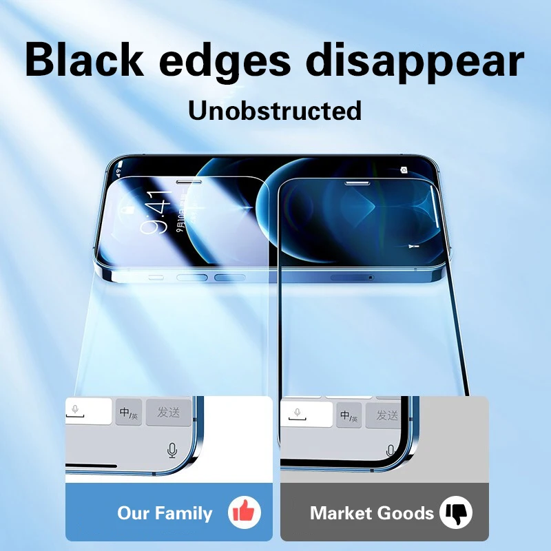 Vidrio Templado 9H iPhone 6 a 15 Pro Max / Plus – Transparente - imagen 3