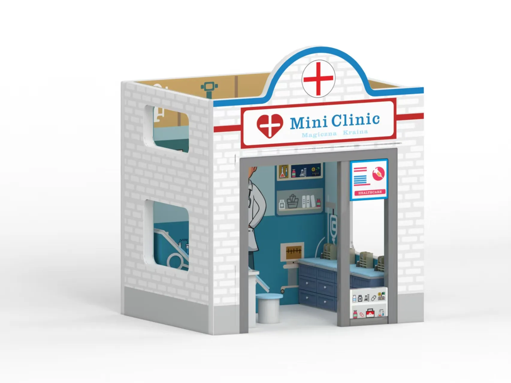 Soft Indoor Playground Kids Mini Clinic Role-play Soft Play House Customizable Play Area for Children