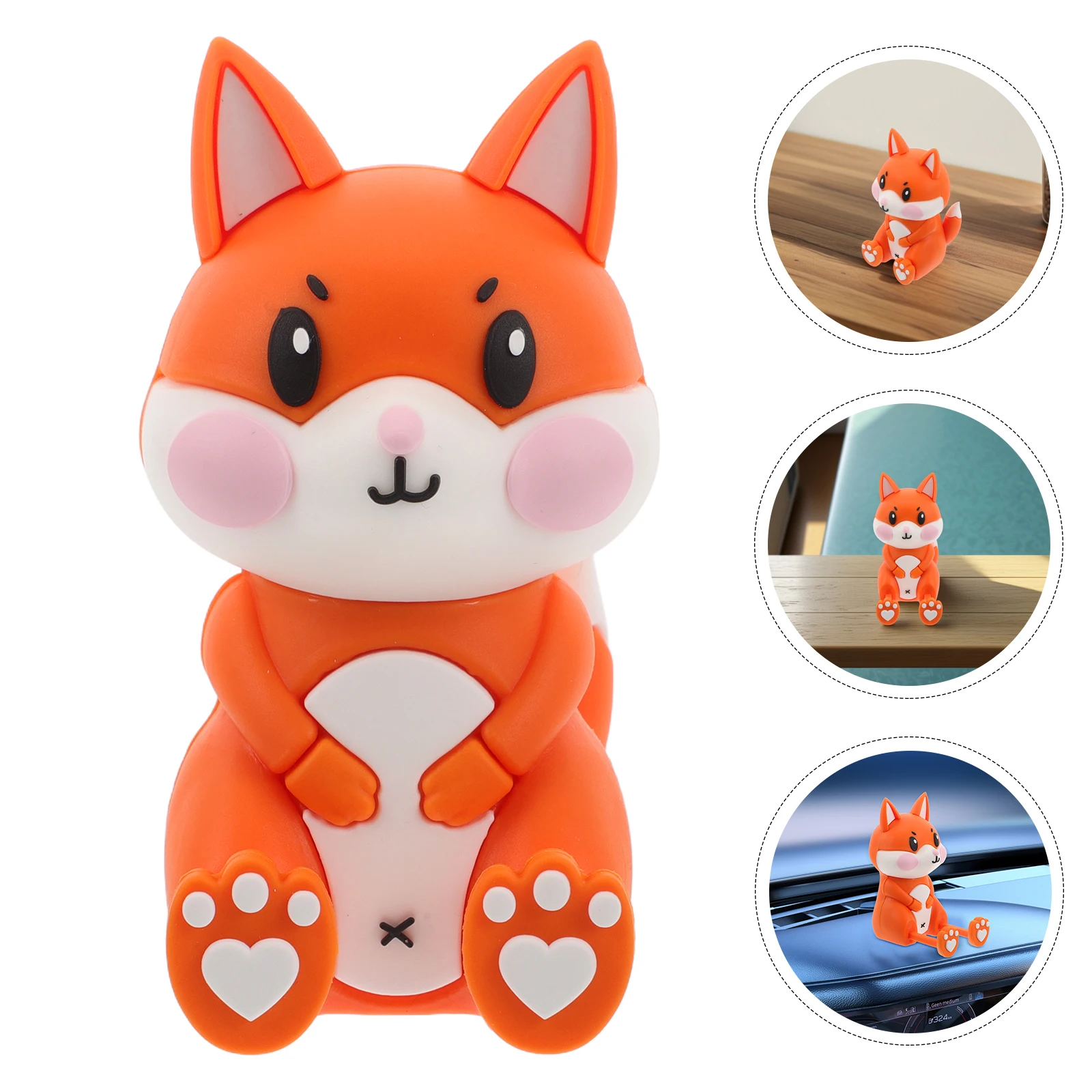 

Cute Fox Shaped Wireless For Car Good Sound Multifunction Rechargeable Portable Stereo Speaker Small Animal Cartoon Speaker For