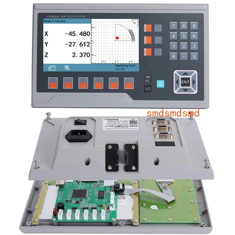 BIG LCD DRO 2 3 4 5 Axis Digital Readout 13 Languages Display YH800-2P YH800-3P YH800-4P YH800-5P TTL DB9