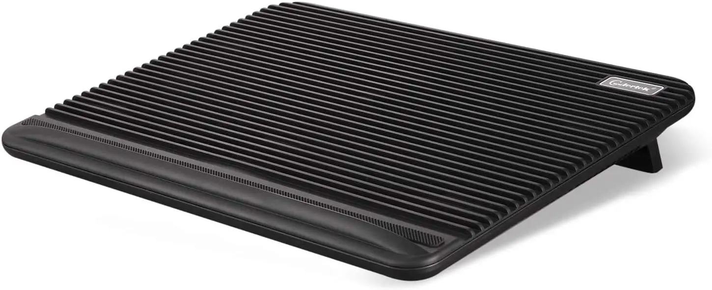 

USB Laptop Cooling Pad with 2 Silent Fans, Adjustable Stand for 11-17 Inch Notebooks, Black