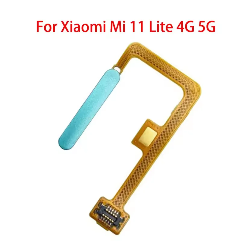 Original Fingerprint Sensor For Xiaomi Mi 11 Lite 5g 4g  Home Return Key Menu Power On Off Button Flex Ribbon Cable image 5