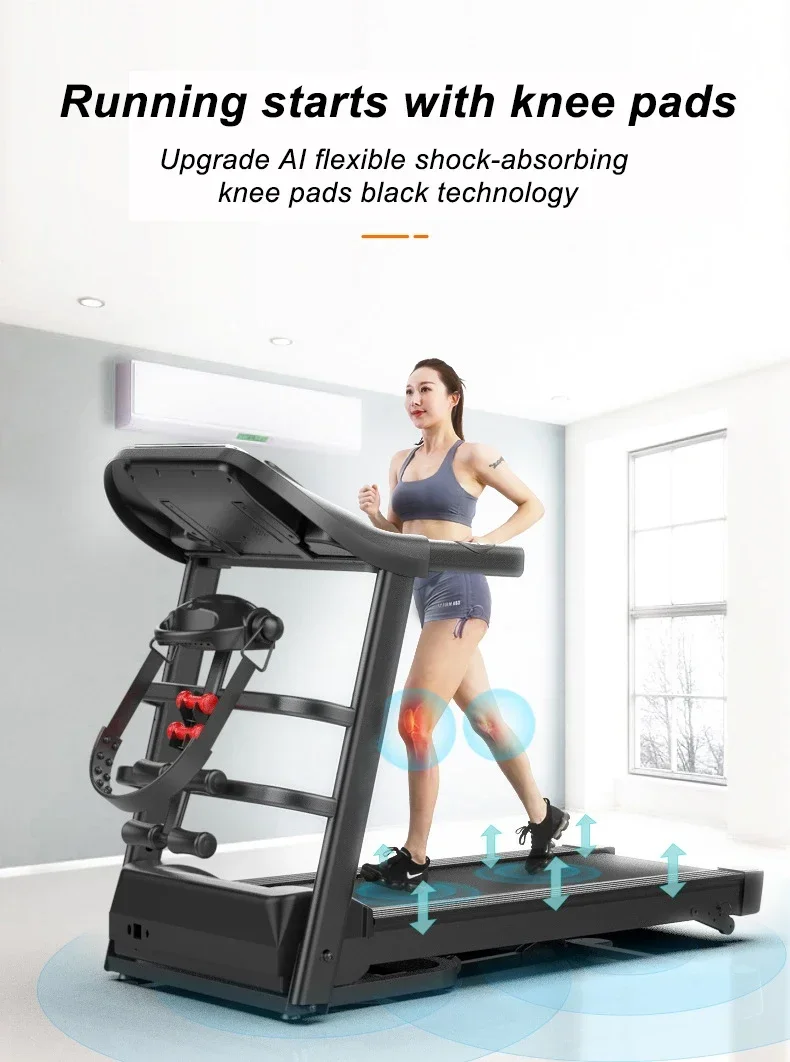 Galecon Treadmills for Home Folding  with LCD Display  300 LBS Weight Capacity  Walking and Running