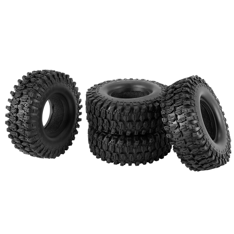 4PCS 1.9 Inch Rubber Tyre 1.9 Wheel Tires 108X40MM For 1/10 RC Crawler Traxxas TRX4 Axial SCX10 90046 AXI03007