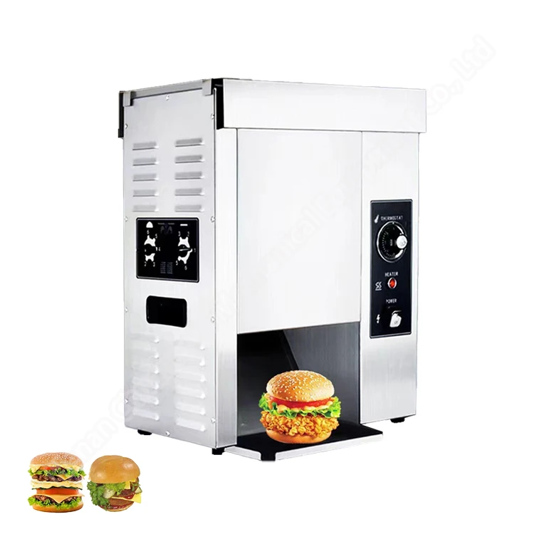 Vertical Bun Toaster Automatic Hamburger Heater Machine Burger Bread Toaster