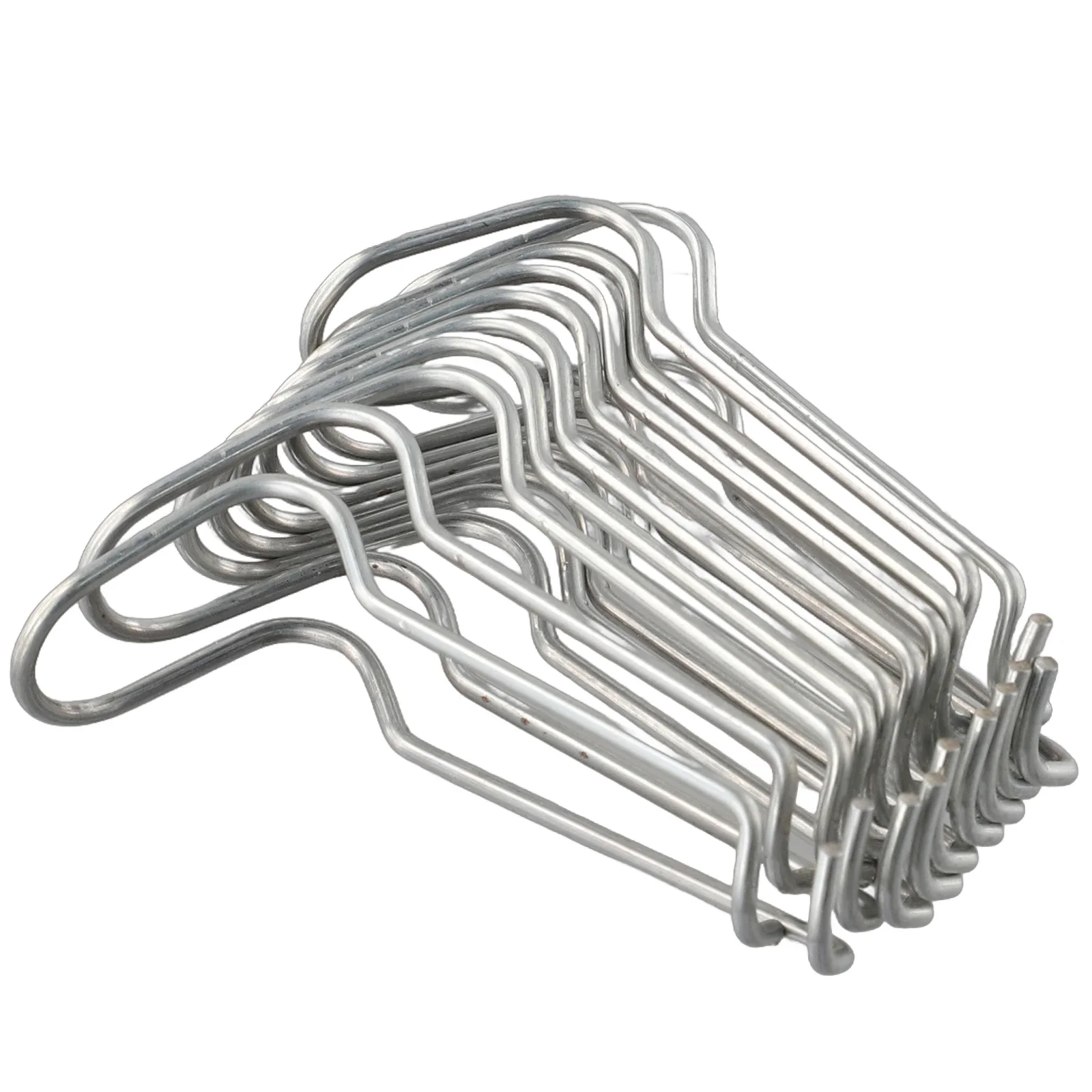 Spring Steel Wire Buckle Steel Supplies 10PCS For flower support Garden Greenhouse Pipe Top Silver High Quality