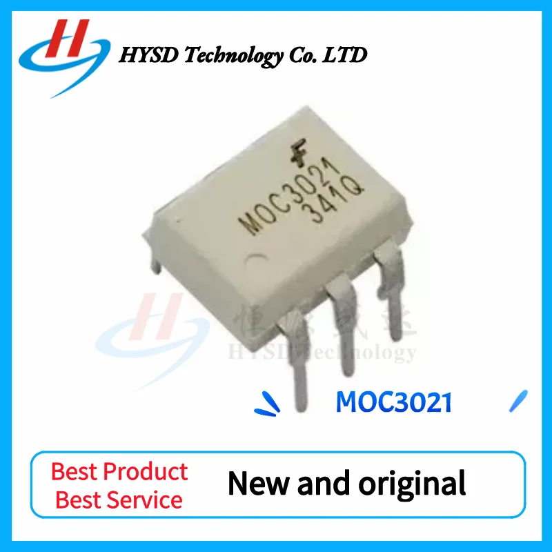 10 stücke Neue original MOC3021 DIP-6 optokoppler qualität assurance