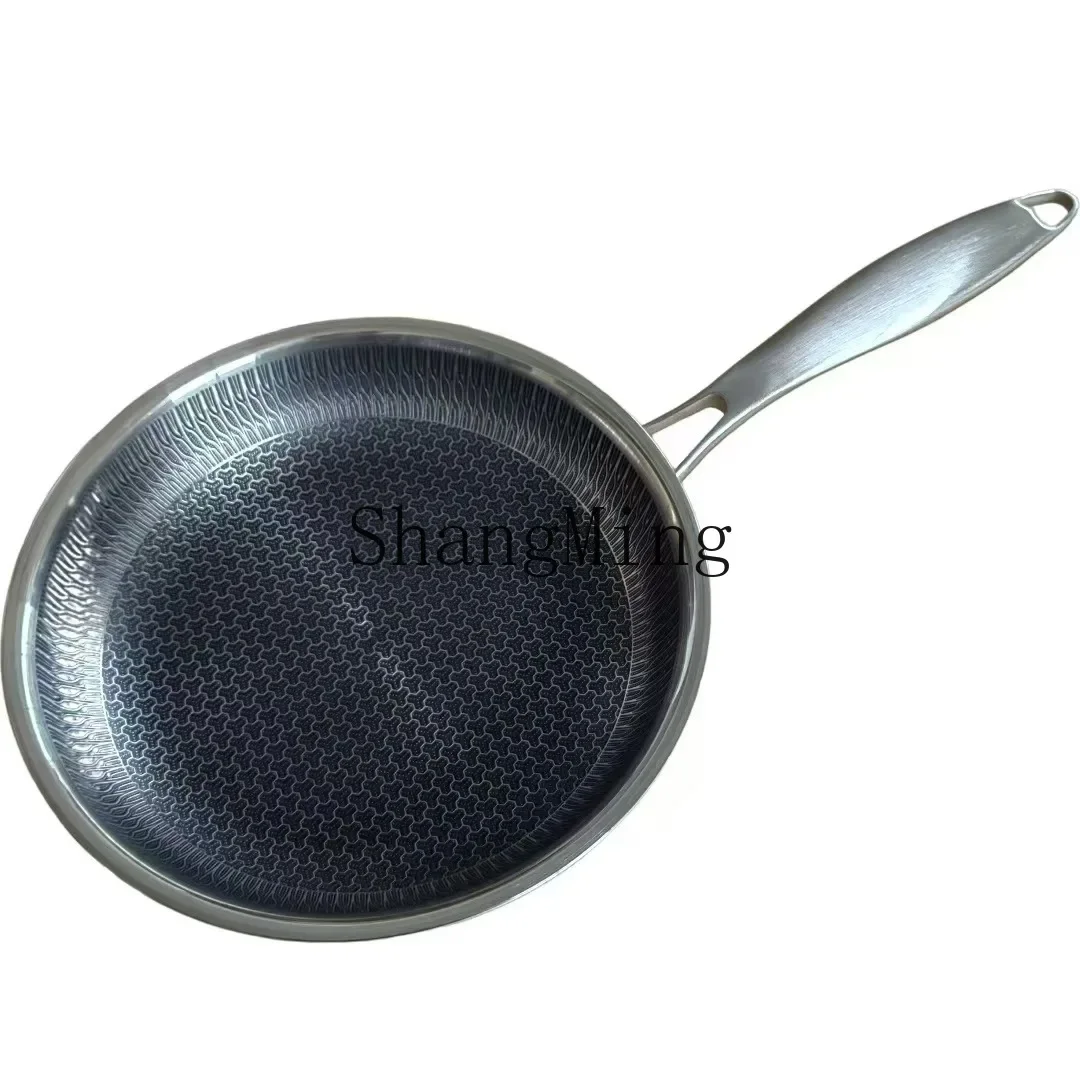 

CL Amphora Frying Pan Deepening 316 Stainless Steel Pan Bottom Household Flapjack Baking Pan Induction Cooker