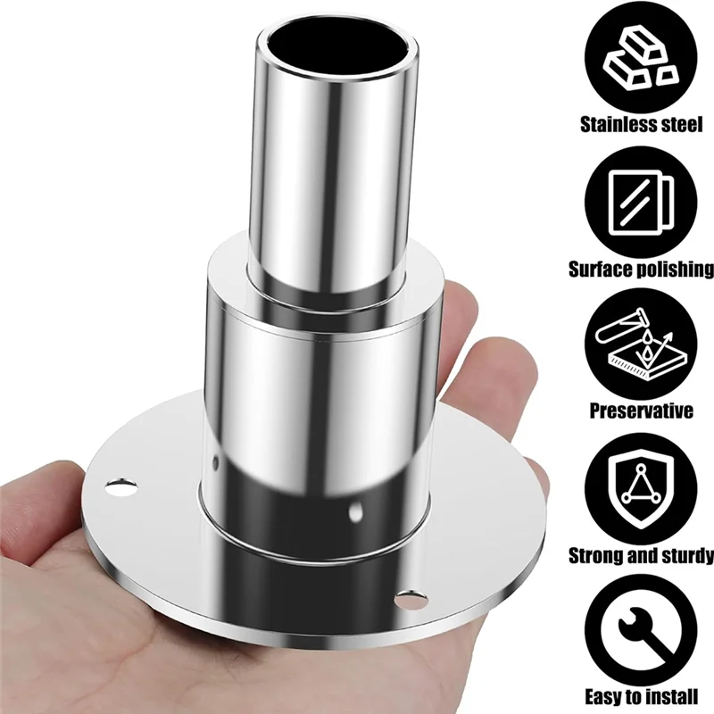 ABKL-Edelstahl 316 Straight Thru Hull Auspuffhautverschraubung 24 mm Rohr Rohrbuchse Hardware durch Rumpfauspuff