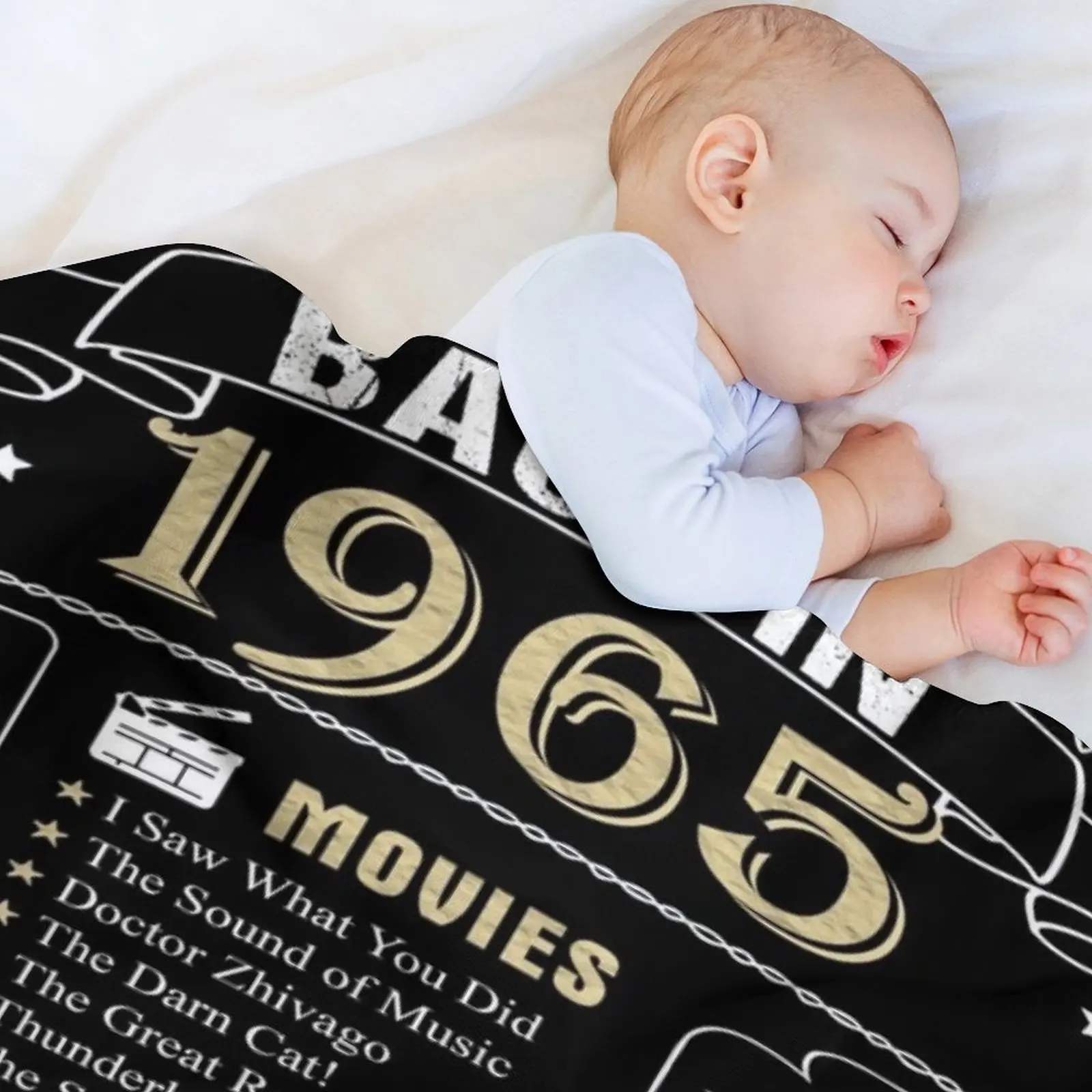 الذكرى السنوية لعيد الميلاد 1965 التاريخ مرة أخرى في عام 1965 رمي بطانية ثقيلة للنوم بطانيات حرارية واحدة لطيفة منقوشة