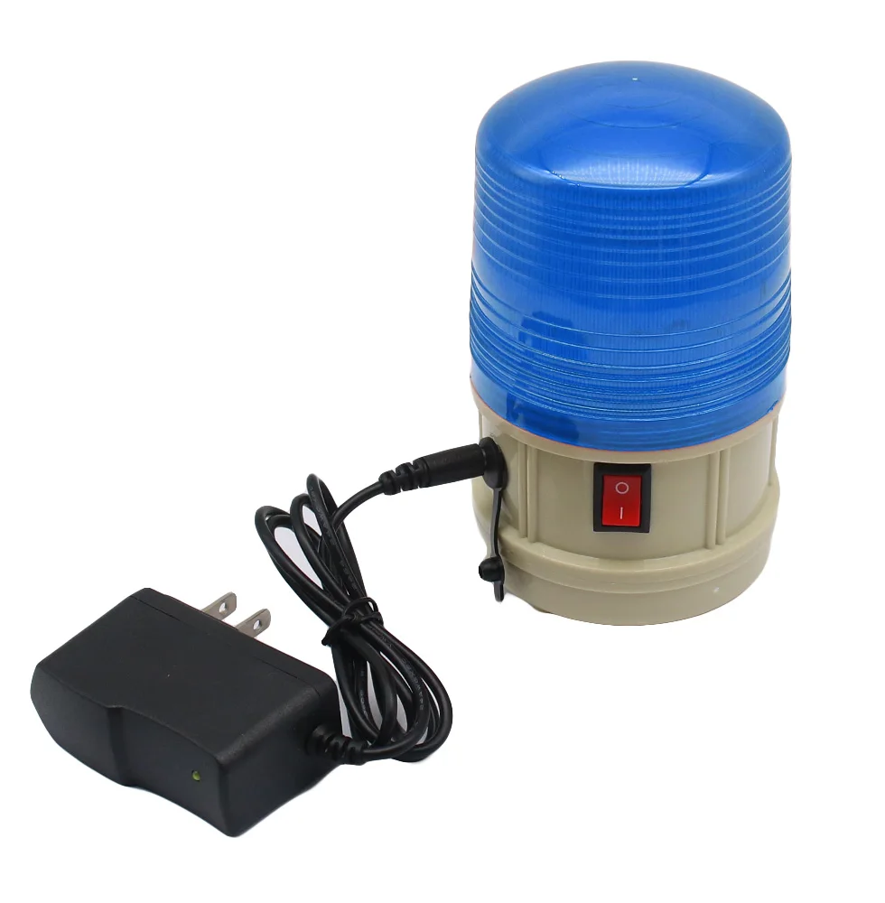 Ricaricabile LED-5088 DC 6V 3W Magnete Montaggio Spia di ricarica della batteria, Segnale stroboscopico a LED Spia di traffico silenziosa