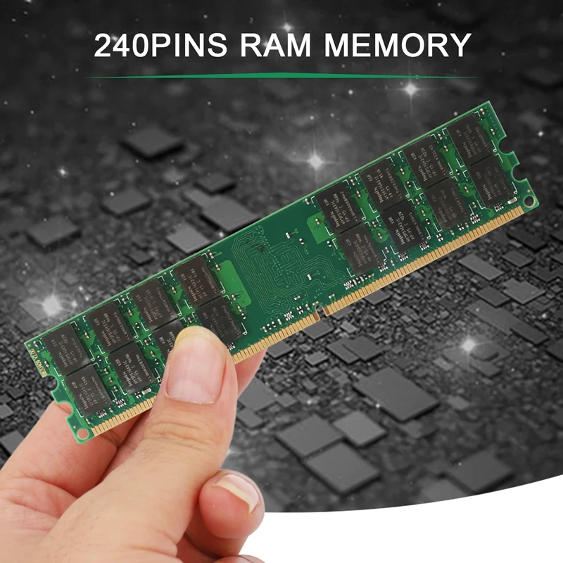 4GB DDR2 Ram Memory 800Mhz 1.8V 240Pin PC2 6400 Support Dual Channel DIMM 240 Pins Only For AMD