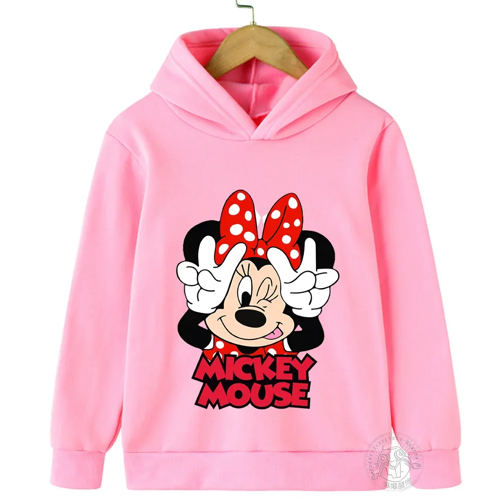 Hoodie Children's hoodie Minnie Mickey mouse Cartoon Printed Spring Fall Children's Sportswear Boys girls Children's Clothing