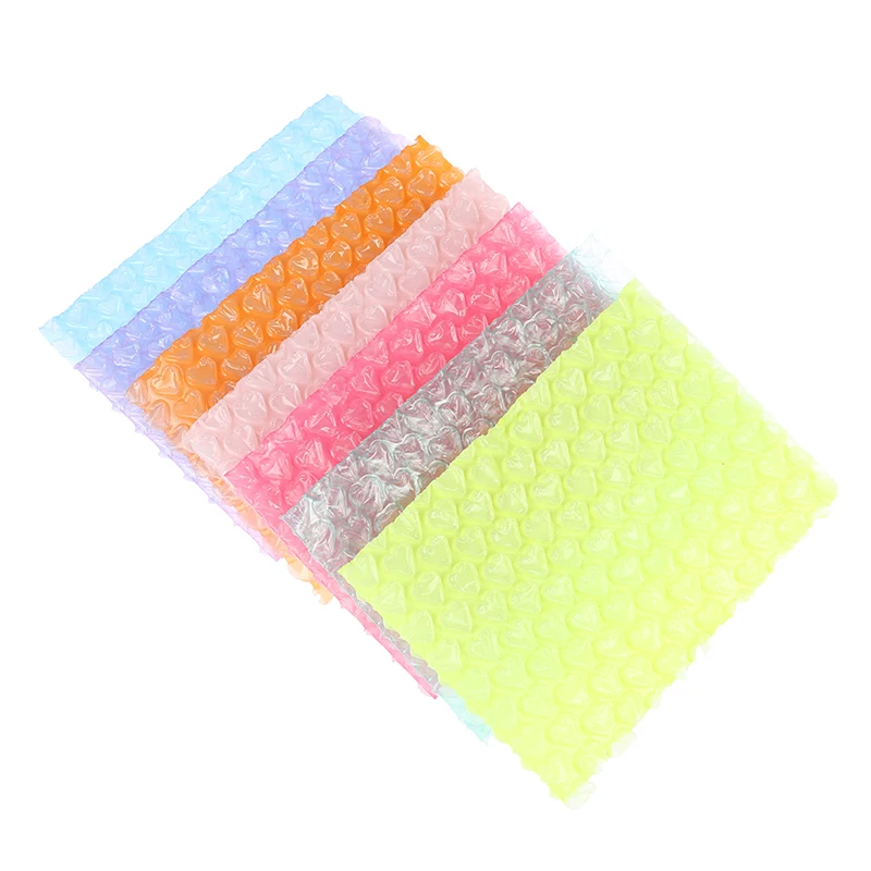 10Pc 15*10cm Heart-Shaped Bubble Foam Wrap For Packing Mailers Padded Bags