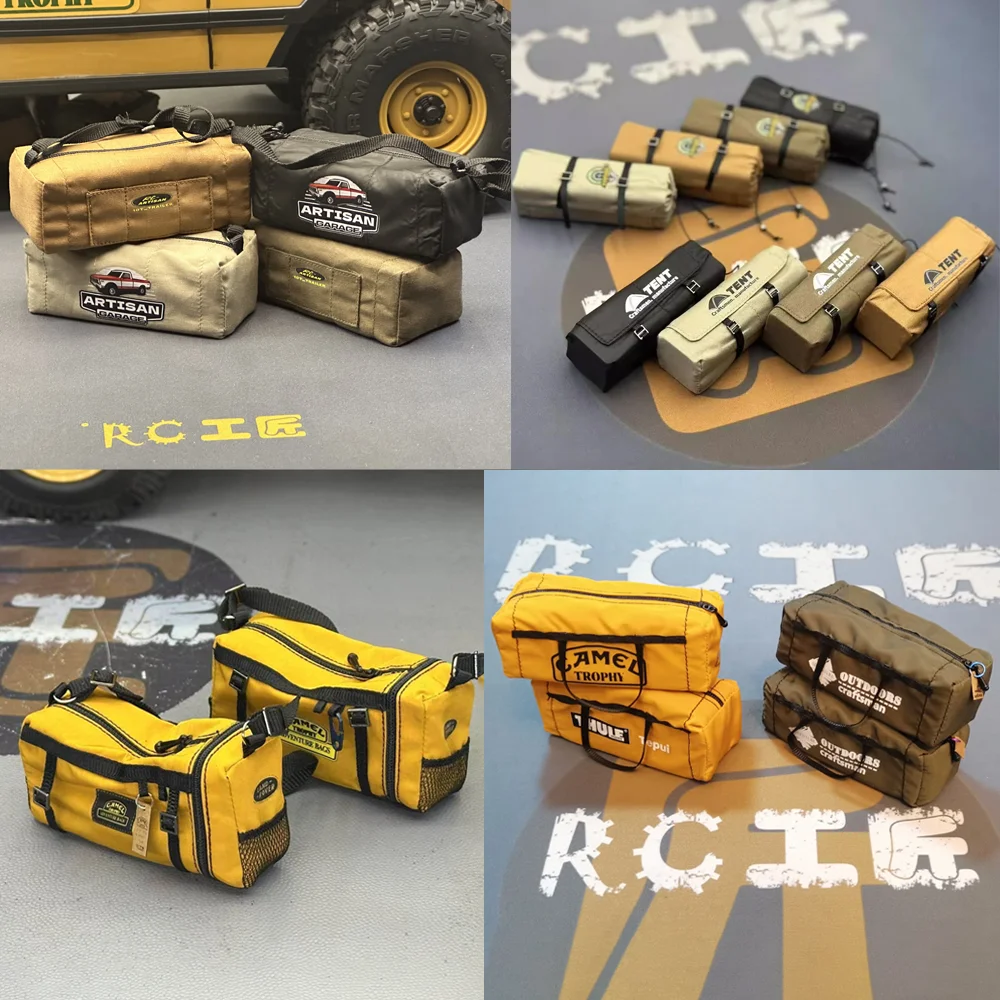 

Simulated Roof Luggage Bag Storage Bag Decoration for 1/10 RC Crawler Car Traxxas TRX4 Defender AXIAL SCX10 RC4WD D90 Wraith Diy