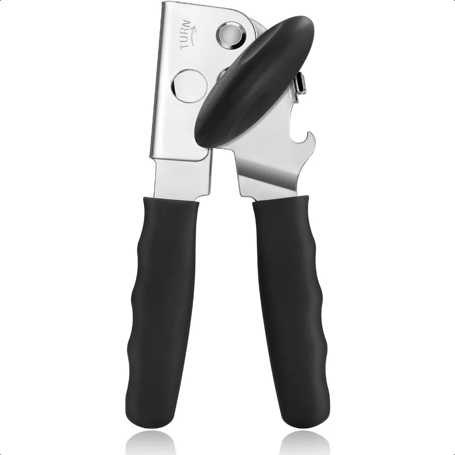 

Can Opener Manual Heavy Duty Hand Held Can Openers for Seniors with Comfort Grip Sharp Blade Solid Steel Hand Manual Can Open w