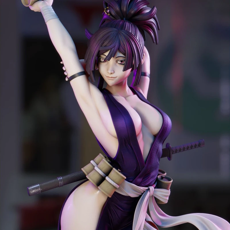 3 Styles Game Character 6696 YUZURIHA  3D Print Model Unassembled Unpainted Custom Jigsaw Puzzle NSFW GK Figure Model Kit
